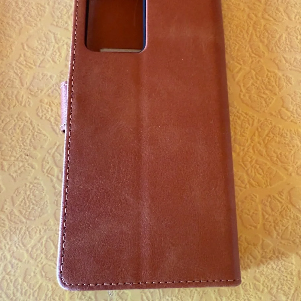 Samsung Note 20 ultra Brown Leather Wallet